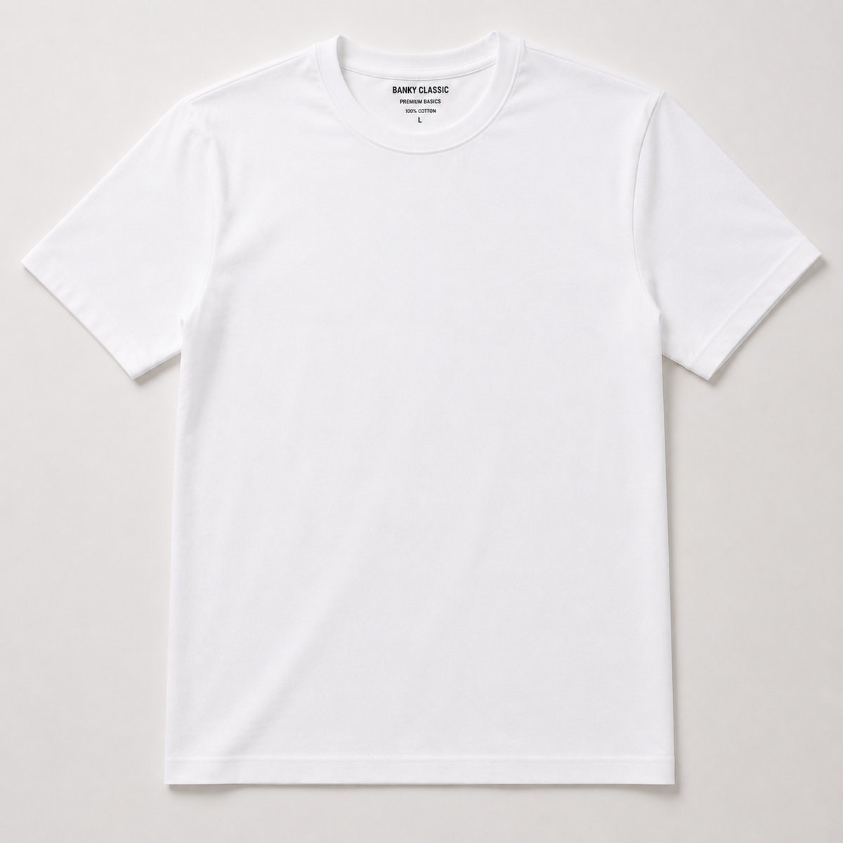 BANKY CLASSIC Premium White T-Shirt
